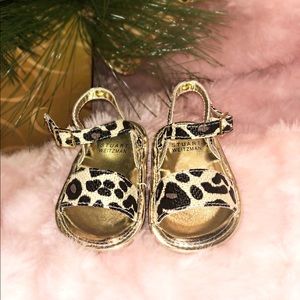 Stuart Weitzman Baby Nudist in Caramel Prewalker